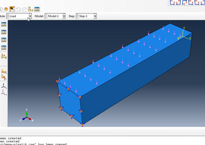 آموزش شبیه سازی تغییر شکل پلاستیک الاستیسیته در نرم افزار اباکوس 
